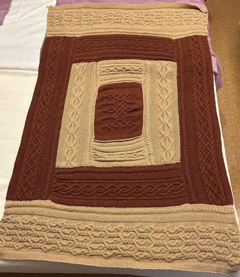 9 1/2-Monats-KAL Decke "Celtic-Love"