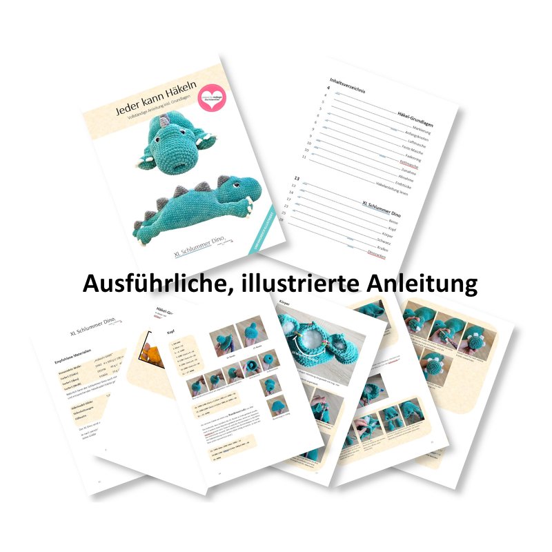 Häkelanleitung XL Schlummerdino - Bild 4