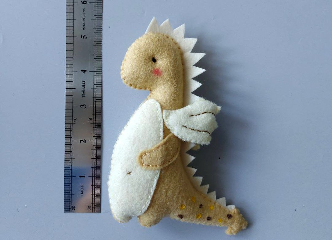 Dragon felt PDF Pattern. DIY animal felt toys - Image 2