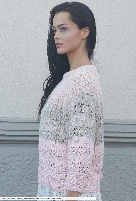 Dreifarbiger Raglanpulli - Bild 2