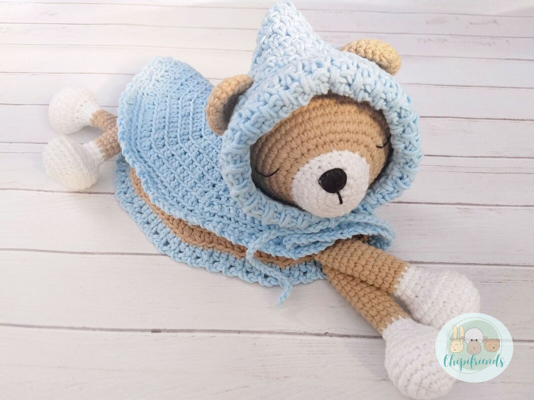 Crochet Pattern, Lovey Bear Security Blanket - Image 4