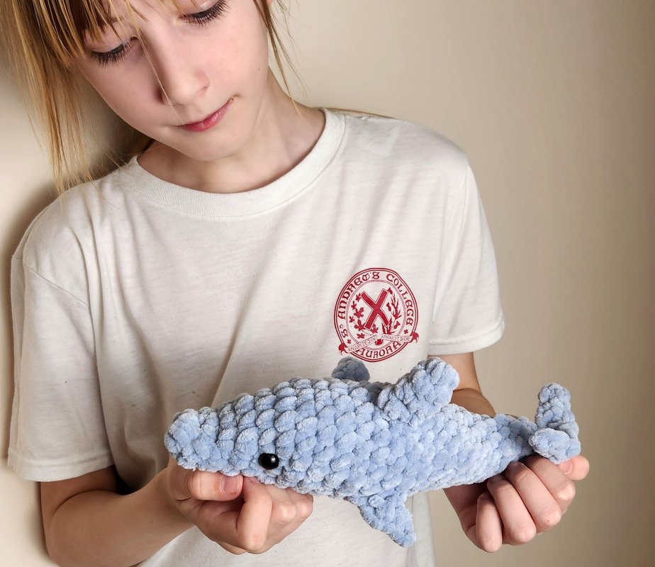 No-Sew Plush Dolphin Crochet Pattern - Amigurumi DIY Tutorial - Image 7
