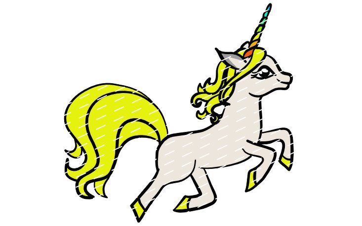 Plot file, sweet Unicorn with stars - only digital file - Image 3