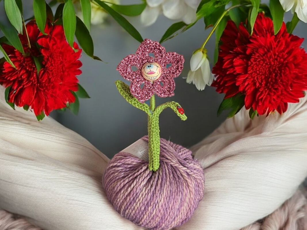 Blume häkeln - Bild 3