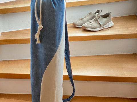 Yogatasche nähen ohne Reißverschluss, Schnittmuster + Foto-Nähanleitung