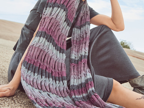 Schal im Farbverlauf