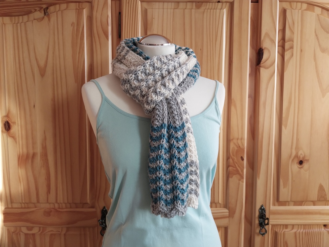 Strickanleitung für Schal "Gletscher" - Bild 4