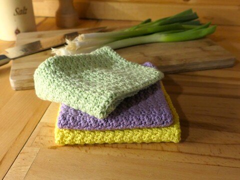 Hand-/Spültücher schnell und einfach gehäkelt