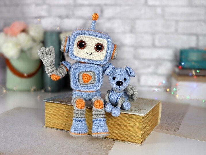 Häkelanleitung: Der Roboter Click