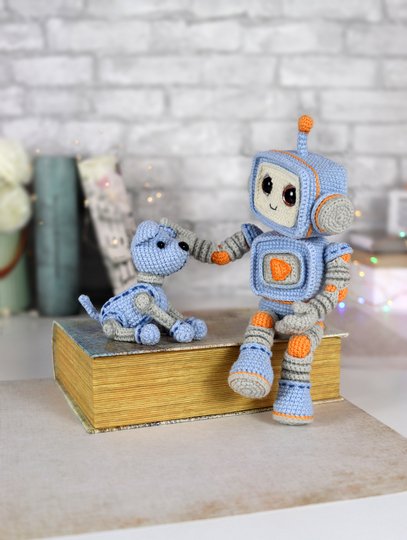 Häkelanleitung: Der Roboter Click