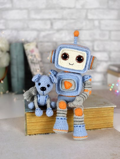 Häkelanleitung: Der Roboter Click