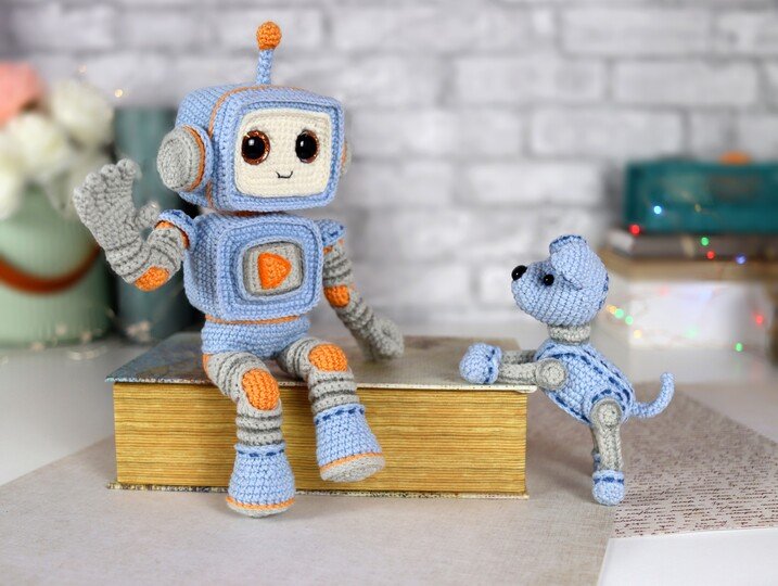 Häkelanleitung: Der Roboter Click