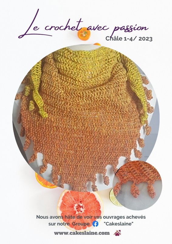 Tutorial Crochet Shawl for "BEGINNER"