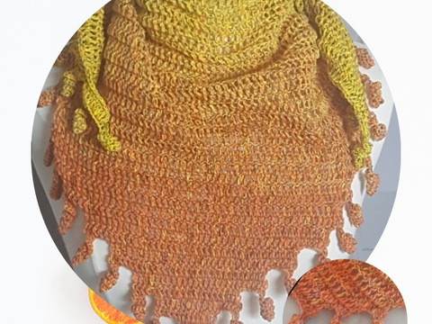 Häkelanleitung TUCH " für ANFÄNGER"