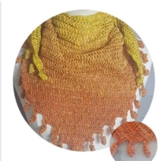 Häkelanleitung TUCH " für ANFÄNGER"