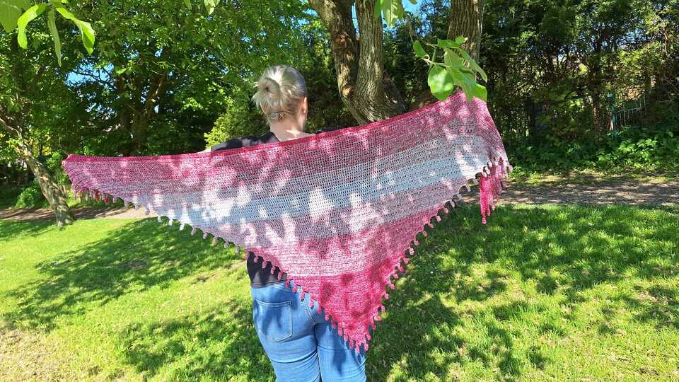 Häkelanleitung TUCH " für ANFÄNGER"