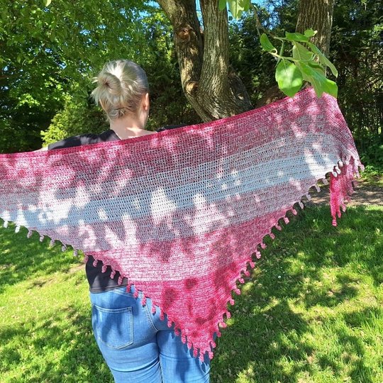 Häkelanleitung TUCH " für ANFÄNGER"