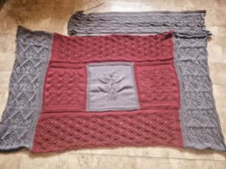 9 1/2 Monats-KAL Decke "Ajour d'amour"