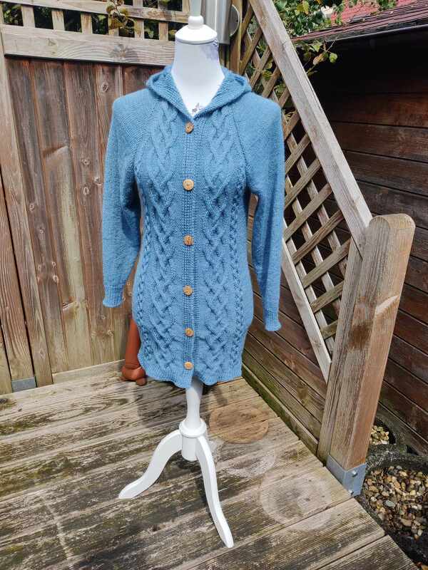 Zopfmuster-Jacke "Infinity", mit oder ohne Kapuze, bis Größe XXXXXL - Bild 9