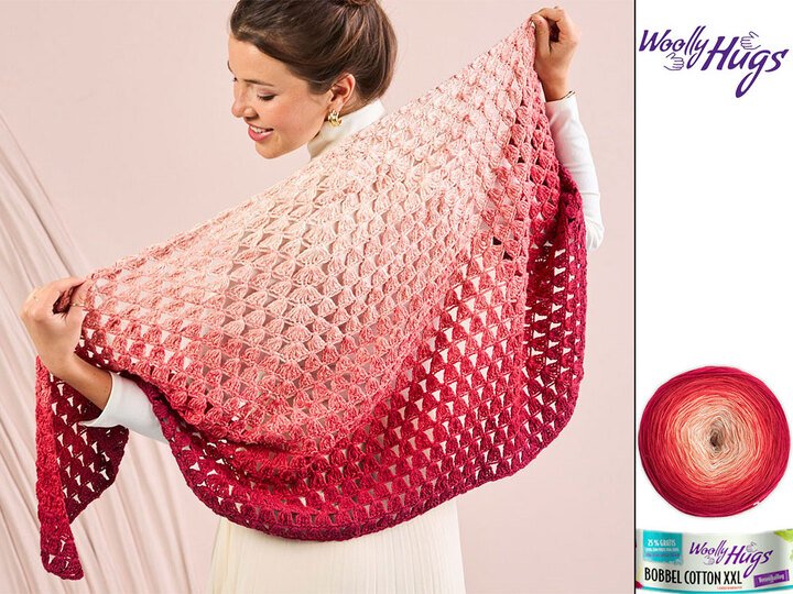 SCHULTERTUCH PRADY, gehäkelt