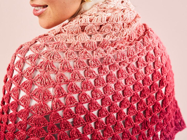 SCHULTERTUCH PRADY, gehäkelt