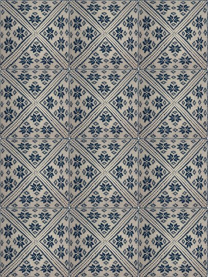 Jahresdecke 2025 Patchwork-Norway-Decke, gestrickt