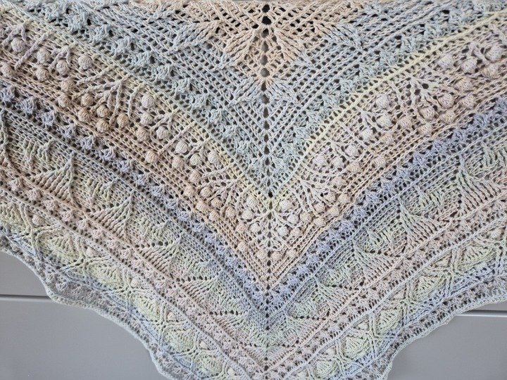 Häkelanleitung Dreieckstuch "Aiolos"