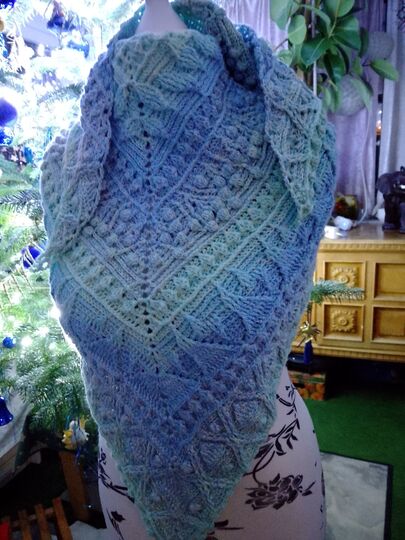 Häkelanleitung Dreieckstuch "Aiolos"