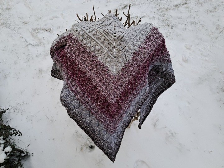 Häkelanleitung Dreieckstuch "Aiolos"