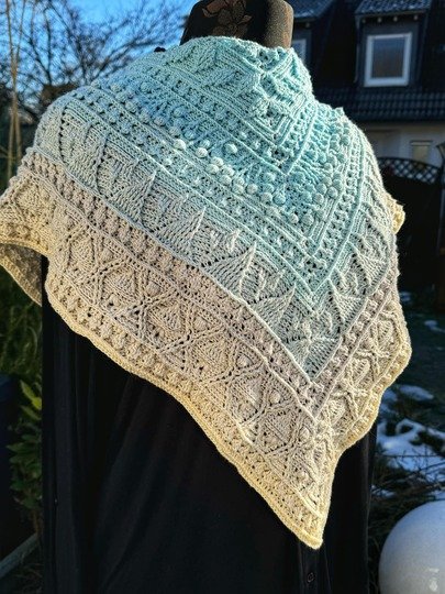 Häkelanleitung Dreieckstuch "Aiolos"