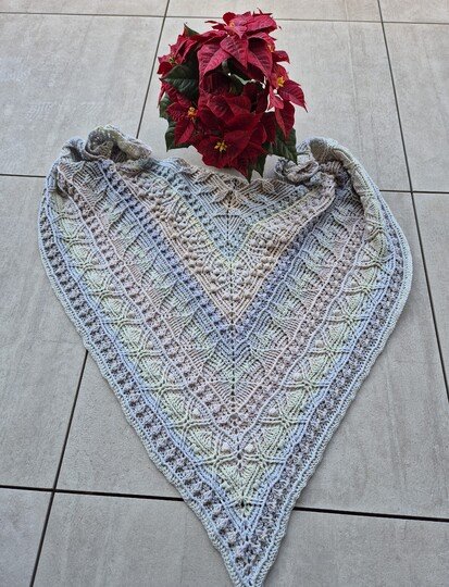 Häkelanleitung Dreieckstuch "Aiolos"