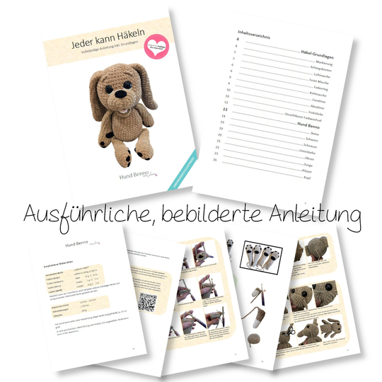 Häkelanleitung Hund Benno PDF-Download