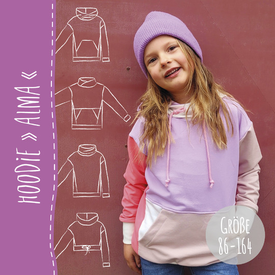 HOODIE "ALMA" - Schnittmuster und Anleitung