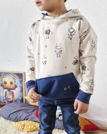 HOODIE "ALMA" | Nähanleitung und Schnittmuster | Gr. 86-164 | 2 WEITEN