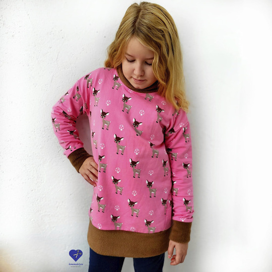 HOODIE "ALMA" | Nähanleitung und Schnittmuster | Gr. 86-164 | 2 WEITEN