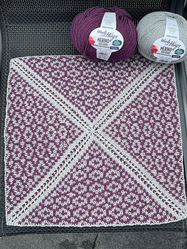 Jahresdecke 2025 Patchwork-Norway-Decke, gestrickt - Bild 10