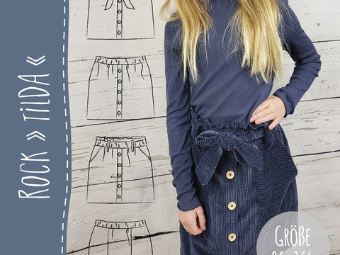 ROCK "TILDA" - Schnittmuster und Anleitung