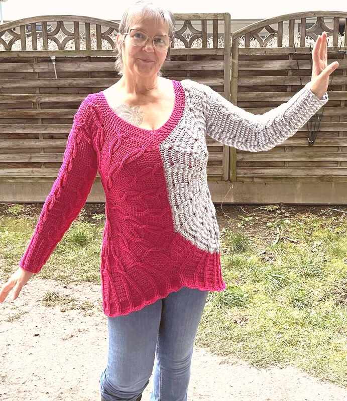 Pullover/Tunika/Top Rakkaudella, Häkelanleitung - Bild 7