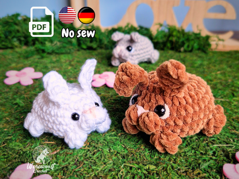 Kleines Häschen Häkelanleitung ohne nähen