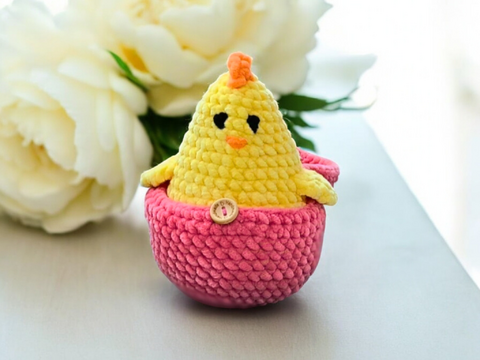 Häkelanleitung: Küken im Ei