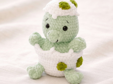 Häkelanleitung Dino – Perfekt für Anfänger und Profis