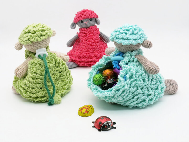 Zugbeutel - Schaf - Häkelanleitung