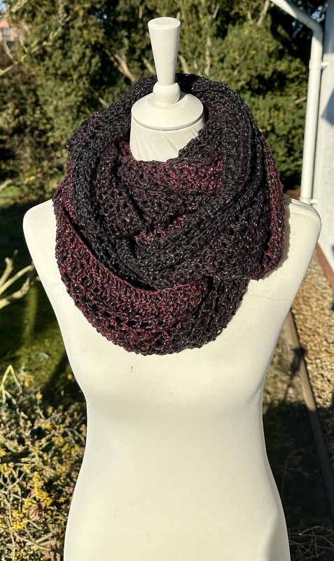 Häkelanleitung Loopschal „Zäunchen“