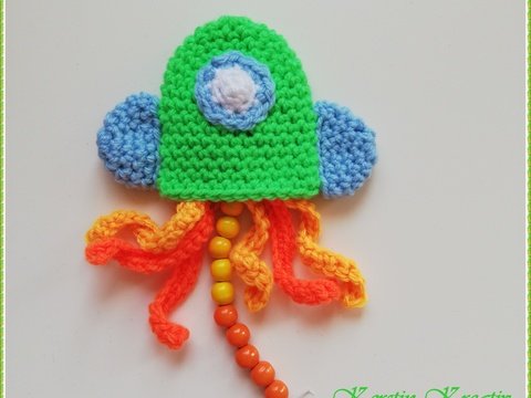 Häkelanleitung Rechenkette Rakete