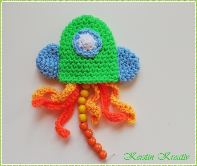 Häkelanleitung Rechenkette Rakete