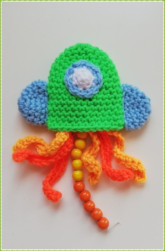 Häkelanleitung Rechenkette Rakete - Bild 4