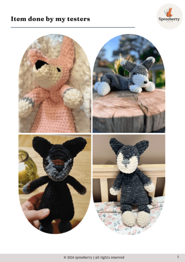 Wolf Häkelanleitung Kuscheltier, Wolf "Rudi" Schmusetier häkeln