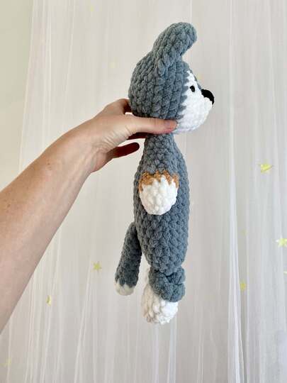 Wolf Häkelanleitung Kuscheltier, Wolf "Rudi" Schmusetier häkeln