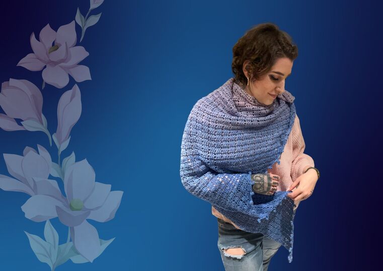 Häkelanleitung Tuch "HOOLAHOOP"