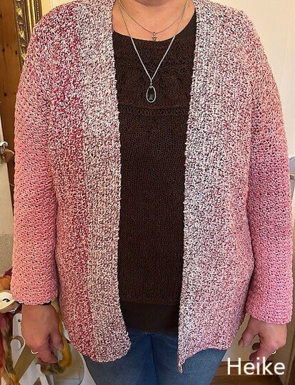 Häkeljacke BUNTSPECHT  |  jede Größe  |  jedes Garn  |  ohne Maschenprobe